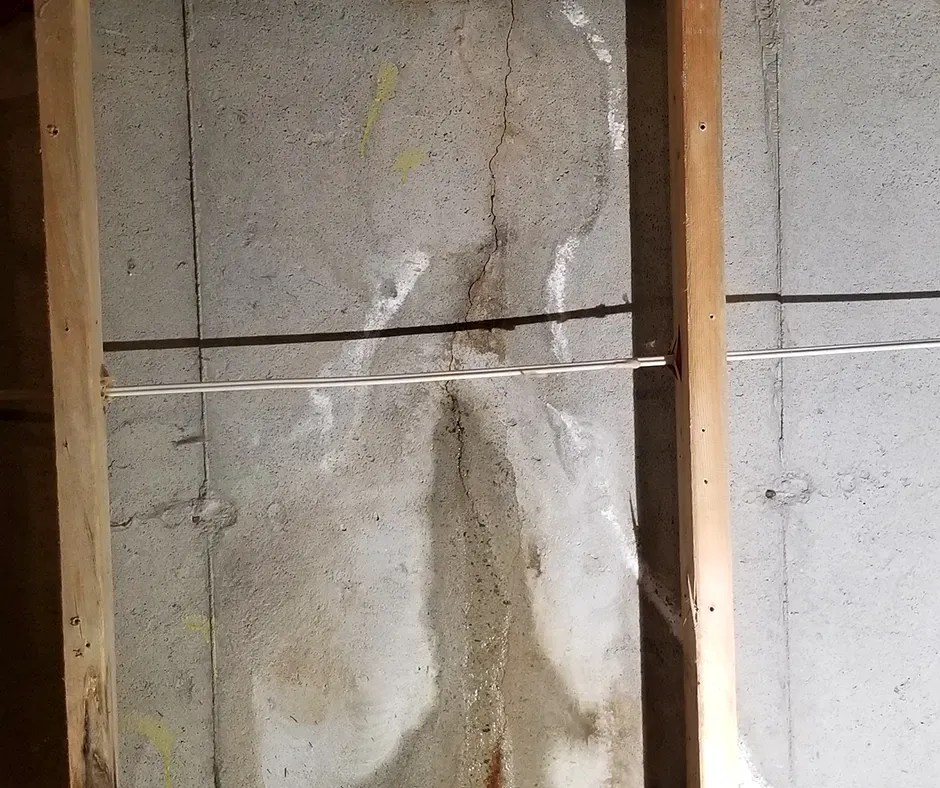 Foundation Crack Filled and Sealed for Waterproofing in Scranton, PA
