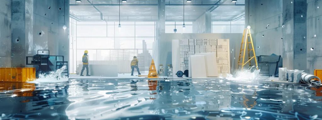 Professional waterproofing contractors working on a residential foundation in Scranton.